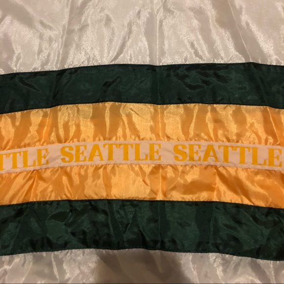 Rare vintage vintage rare Seattle Supersonics warm-up jacket 90s Shawn Kemp - Picture 5 of 5